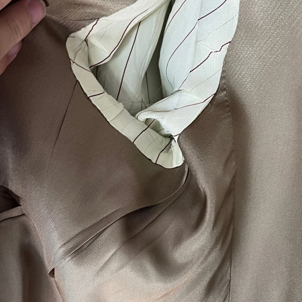 Vtg. Evan‎ Picone Robinsons May Camel Hair Blazer 40SHT Sport Coat Forrest Green